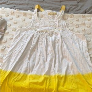 Free People oversized ombré racer back tank